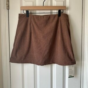 Halara High Waisted 2-in-1 A Line Mini Corduroy Skirt - NWT